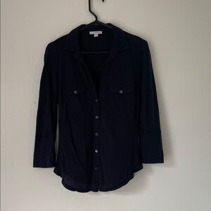 James Perse navy blue Knit Top